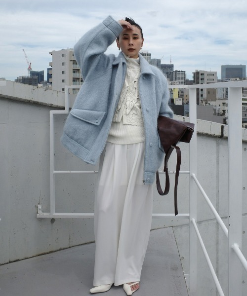 ジャケット・アウター Ameri UND MOHAIR SHAGGY FLIGHT JACKET UND MOHAIR SHAGGY FLIGHT JACKET（その他アウター）｜Ameri（アメリ