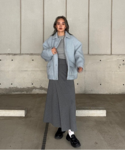 UND MOHAIR SHAGGY FLIGHT JACKET（その他アウター）｜Ameri（アメリ