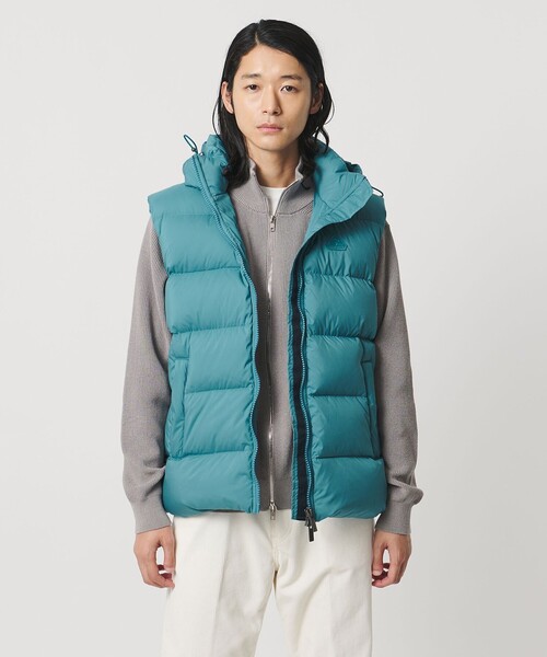 Pyrenex（ピレネックス）の「【別注】＜PYRENEX＞SPOUTNIC VEST/スプートニック ベスト/ダウン ベスト（ダウンベスト・メンズ・ブラック/ターコイズブルー系・L/XL/M）」の10枚目の写真