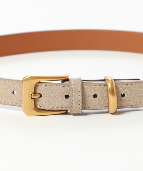 mysty woman（ミスティウーマン）の「アンティークバックルベルト 606086（ベルト・レディース・ブラック/グレイッシュベージュ・FREE）」の5枚目の写真