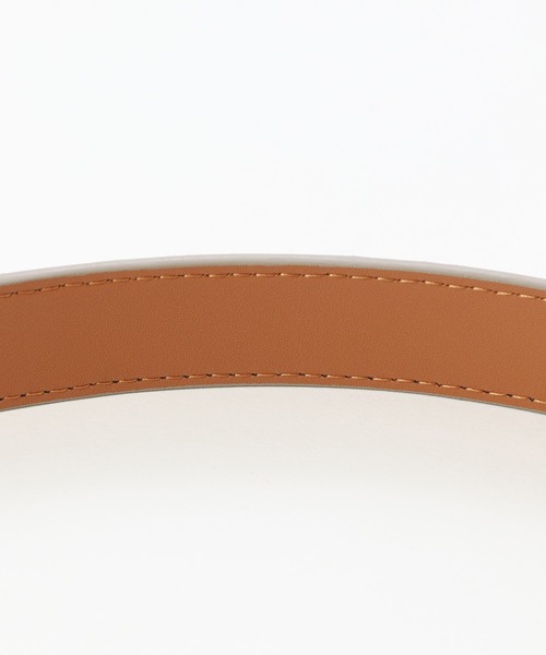 mysty woman（ミスティウーマン）の「アンティークバックルベルト 606086（ベルト・レディース・ブラック/グレイッシュベージュ・FREE）」の3枚目の写真