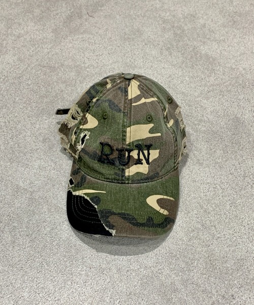SHEPP（シープ）の「フロントロゴカモフラダメージキャップ（キャップ・レディース・グリーン/ブラック・F）」の22枚目の写真