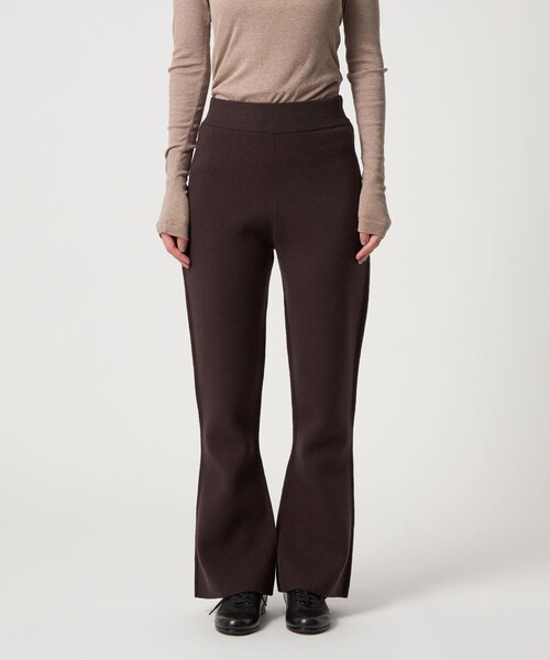 Steven Alan（スティーブンアラン）の「＜Steven Alan＞ウール カシミヤ フレア パンツ（その他パンツ・レディース・ダークブラウン/オフホワイト・FREE）」の5枚目の写真