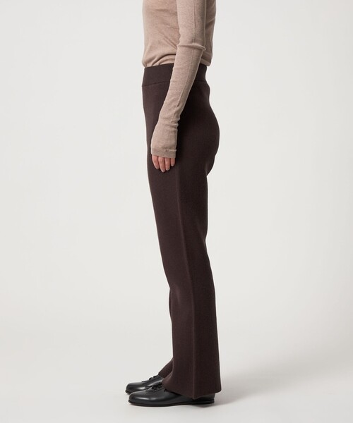 Steven Alan（スティーブンアラン）の「＜Steven Alan＞ウール カシミヤ フレア パンツ（その他パンツ・レディース・ダークブラウン/オフホワイト・FREE）」の6枚目の写真