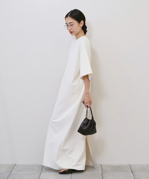 TODAYFUL(トゥデイフル)の「Halfsleeve Easy Dress(ワンピース・レディース・キナリ/ブラック・36inch/38inch)」の16枚目の写真