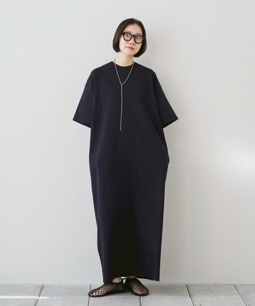 TODAYFUL(トゥデイフル)の「Halfsleeve Easy Dress(ワンピース・レディース・キナリ/ブラック・36inch/38inch)」の17枚目の写真