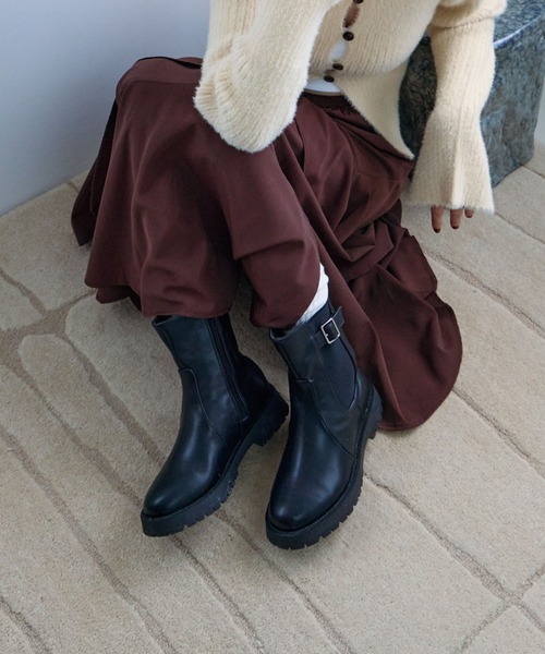 archives(アルシーヴ)の「サイドゴアブーツ(ブーツ・レディース・ブラック/ブラウン・MEDIUM/LARGE)」の3枚目の写真