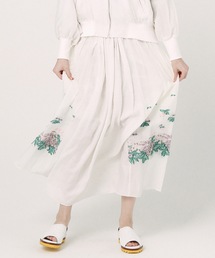 bedsidedrama | Mosaic Garden Lace-Up Skirt(スカート)