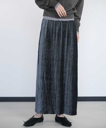 Bulue.（ブルー）の「【Bulue.】ベロアプリーツナロースカート（スカート）」