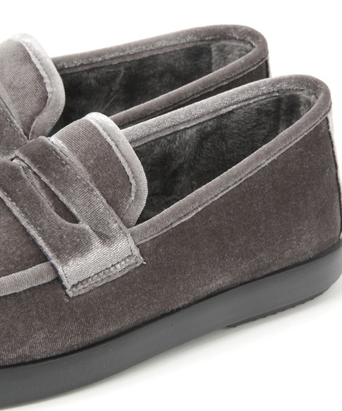 studio CLIP（スタディオクリップ）の「【daily CLIP】berevere ベロアコインローファー（ローファー・レディース・イエロー/グレー・MEDIUM/LARGE）」の9枚目の写真