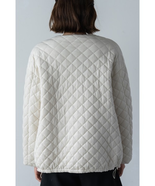 M.deux（エムドゥ）の「リバーシブルベロアキルティングコート（その他アウター・レディース・ブラック/オフホワイト・MEDIUM）」の9枚目の写真