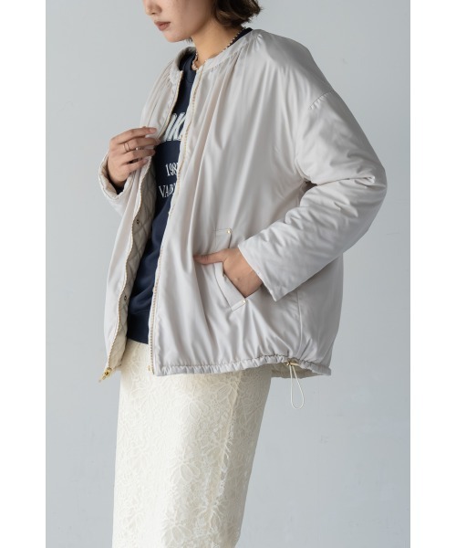 M.deux（エムドゥ）の「リバーシブルベロアキルティングコート（その他アウター・レディース・ブラック/オフホワイト・MEDIUM）」の13枚目の写真