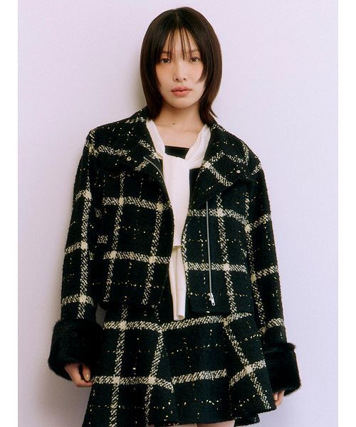 最終価格！ Drawer 袖ファー コート セール】袖ファー2wayコート（ノーカラーコート）｜LILY BROWN（リリー