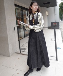 CORNERS | ステッチデニムワンピース(ワンピース)