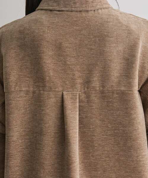 CRAFT STANDARD BOUTIQUE（クラフトスタンダードブティック）の「ベロアシャツジャケット（ブルゾン・レディース・ブラウン/ライトグレー/ベージュ・FREE）」の13枚目の写真