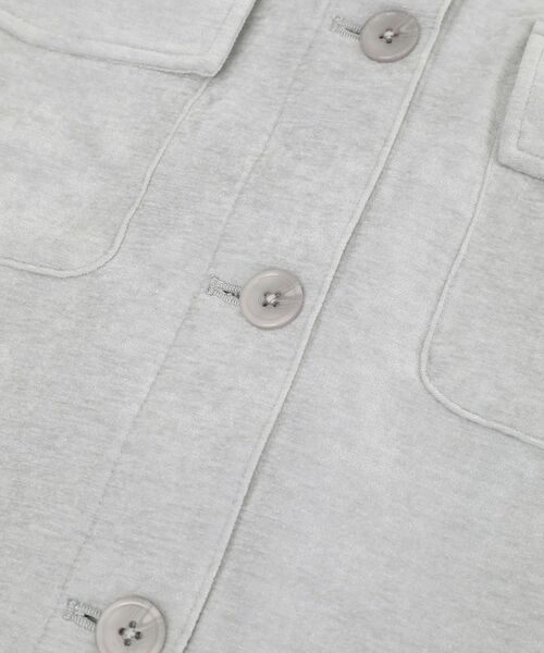 CRAFT STANDARD BOUTIQUE（クラフトスタンダードブティック）の「ベロアシャツジャケット（ブルゾン・レディース・ブラウン/ライトグレー/ベージュ・FREE）」の20枚目の写真