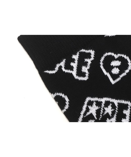 A BATHING APE(アベイシングエイプ)の「JACQUARD GRAPHIC SOCKS #1(ソックス/靴下・レディース・ブルー/ピンク/ブラック・FREE)」の7枚目の写真