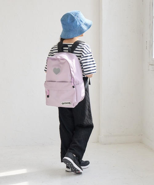 OUTDOOR PRODUCTS（アウトドアプロダクツ）の「【KIDS/キッズ】【OUTDOOR PRODUCTS別注】リフレクター付リュック 16L（バックパック/リュック・キッズ・ラベンダー/サックスブルー/ブラック・FREE）」の4枚目の写真