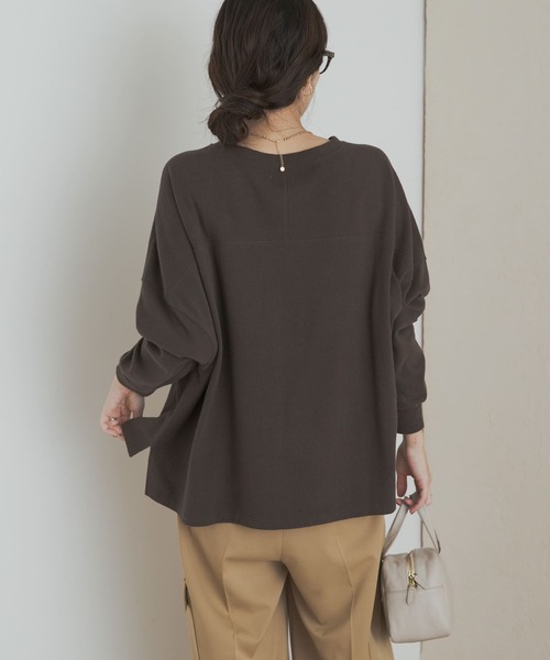 URBAN RESEARCH DOORS(アーバンリサーチドアーズ)の「ネルベア天竺ワイドプルオーバー(Tシャツ/カットソー・レディース・ピンク/ブラウン/グレー・MEDIUM)」の17枚目の写真