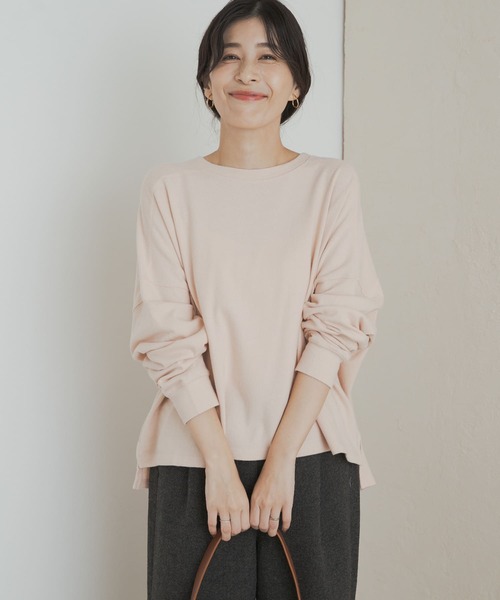 URBAN RESEARCH DOORS(アーバンリサーチドアーズ)の「ネルベア天竺ワイドプルオーバー(Tシャツ/カットソー・レディース・ピンク/ブラウン/グレー・MEDIUM)」の22枚目の写真