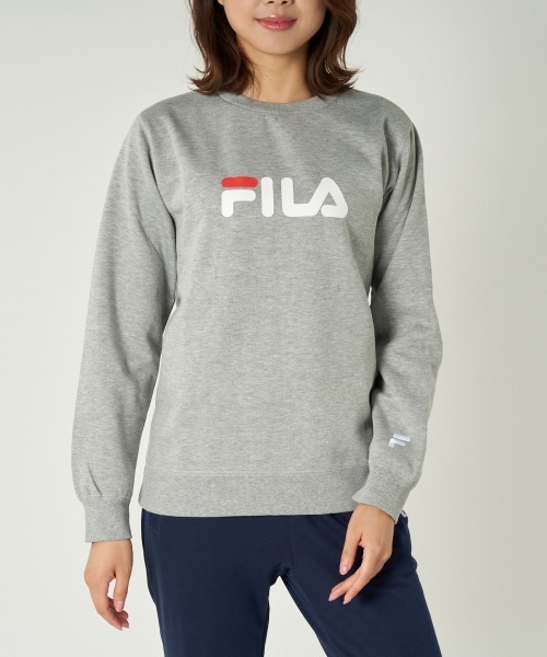 FILA GOLF(フィラゴルフ )の「クルースウェット(スウェット・レディース・ブラック/杢グレー/ネイビー・LARGE/X-LARGE/MEDIUM)」の3枚目の写真