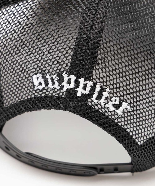 クロスメッシュキャップ サプライヤー SUPPLIER/サプライヤー Cross Leather Patch Mesh Cap クロスモチーフ