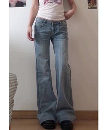 Lis ardent（リスアルダン）の「ローウエストワイドデニムパンツ/ローライズデニムパンツ（デニムパンツ）」