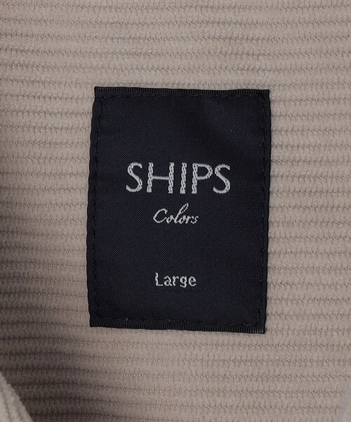 SHIPS Colors(シップス カラーズ)の「SHIPS Colors:〈洗濯機可能〉コーデュロイ CPO シャツジャケット(ブルゾン・メンズ・ブラウン/ベージュ/ダークグレー・MEDIUM/LARGE/X-LARGE)」の9枚目の写真