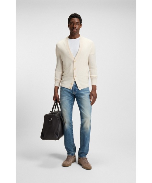 BOSS(ボス)の「BECKHAM x BOSS スリムフィットジーンズ ビンテージウォッシュデニム(デニムパンツ・メンズ・ブルー・31/32/34/32/36/32/33/32/30/32/38/34)」の4枚目の写真
