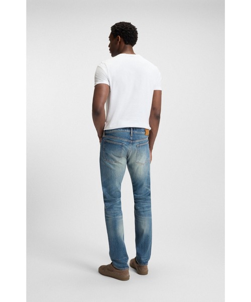 BOSS(ボス)の「BECKHAM x BOSS スリムフィットジーンズ ビンテージウォッシュデニム(デニムパンツ・メンズ・ブルー・31/32/34/32/36/32/33/32/30/32/38/34)」の3枚目の写真