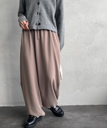 [mizuiro ind/ミズイロインド] ドローストリング ヘムパンツ