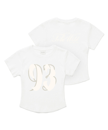 ニュ93ロゴクロップTシャツ_ホワイト