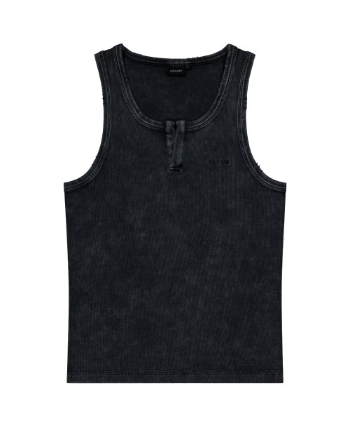 AAKAM(アーカム)の「Vintage Washed Slit Sleeveless (Dark Gray)(Tシャツ/カットソー・レディース・その他・1/2)」の1枚目の写真