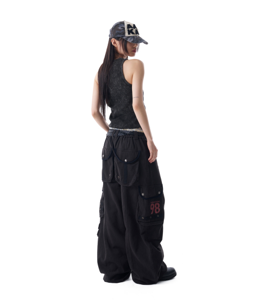 AAKAM(アーカム)の「Vintage Washed Slit Sleeveless (Dark Gray)(Tシャツ/カットソー・レディース・その他・1/2)」の6枚目の写真