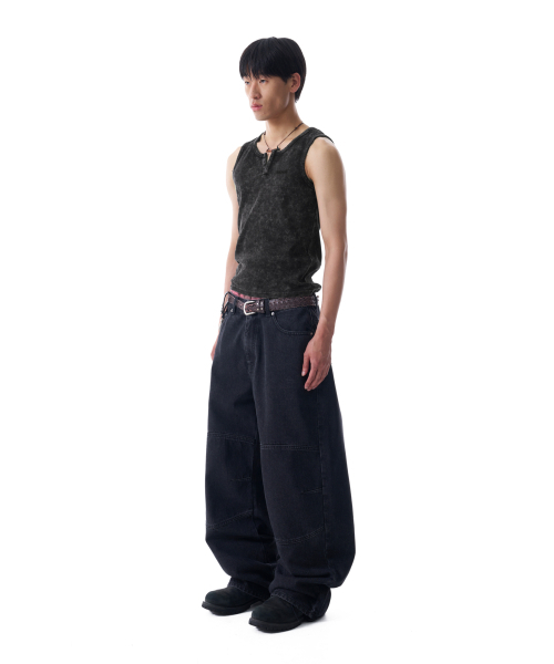 AAKAM(アーカム)の「Vintage Washed Slit Sleeveless (Dark Gray)(Tシャツ/カットソー・レディース・その他・1/2)」の8枚目の写真