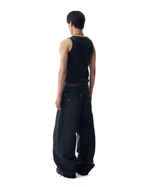 AAKAM(アーカム)の「Vintage Washed Slit Sleeveless (Dark Gray)(Tシャツ/カットソー・レディース・その他・1/2)」の9枚目の写真