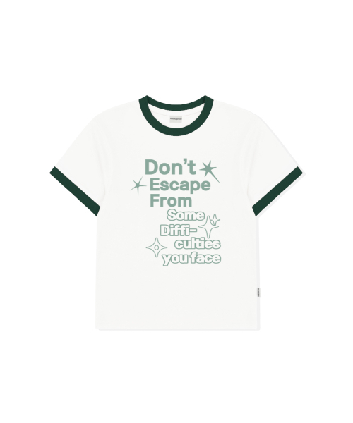 ESCAPEFROM(エスケープフロム)の「ディピカルティスプリントリンガーバンパルティグリーン(Tシャツ/カットソー・レディース・その他・LARGE)」の1枚目の写真