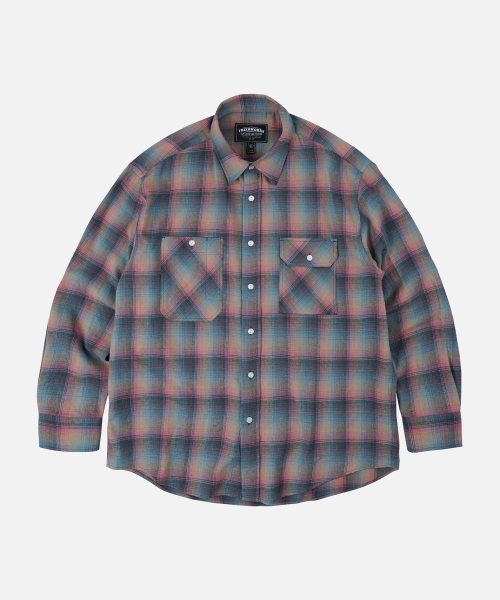 FRIZMWORKS(フリズムワークス)の「FLANNEL CHECK WORK SHIRT _ EMERALD PINK(シャツ/ブラウス・メンズ・その他・MEDIUM/LARGE/X-LARGE/SMALL)」の1枚目の写真