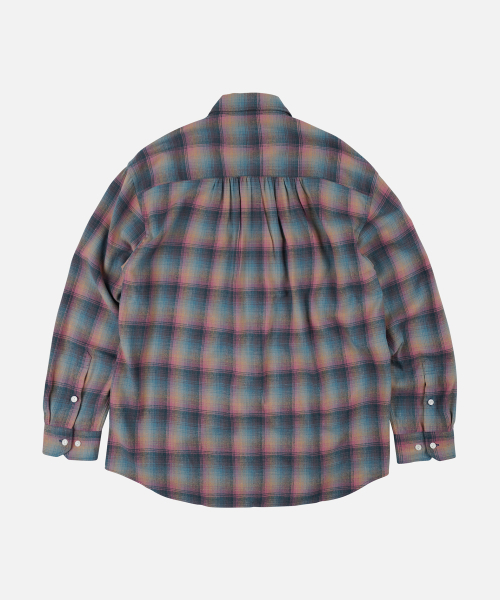 FRIZMWORKS(フリズムワークス)の「FLANNEL CHECK WORK SHIRT _ EMERALD PINK(シャツ/ブラウス・メンズ・その他・MEDIUM/LARGE/X-LARGE/SMALL)」の2枚目の写真