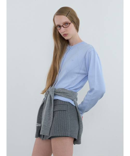Kijun(キジュン)の「ソフトパンチングカーディガン スカイブルー(カーディガン/ボレロ・レディース・その他・SMALL/MEDIUM)」の2枚目の写真