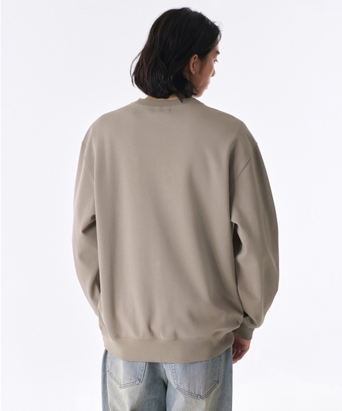 MUSINSA STANDARD（ムシンサスタンダード）の「[クールタンダード] レギュラースウェットシャツ [グレイッシュベージュ]（スウェット・メンズ・その他・SMALL/MEDIUM/LARGE/X-LARGE/XX-LARGE/XXX-LARGE）」の3枚目の写真