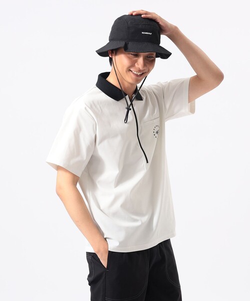 BEAMS GOLF(ビームスゴルフ)の「ORANGE LABEL / ロングハーフジップ シャツ(吸水速乾・UVカット)(ポロシャツ・メンズ・ブラック/ホワイト/チャコールグレー・M/S/L/XL)」の2枚目の写真