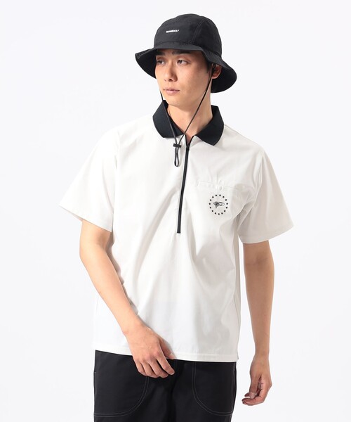 BEAMS GOLF(ビームスゴルフ)の「ORANGE LABEL / ロングハーフジップ シャツ(吸水速乾・UVカット)(ポロシャツ・メンズ・ブラック/ホワイト/チャコールグレー・M/S/L/XL)」の16枚目の写真