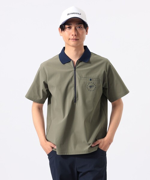 BEAMS GOLF(ビームスゴルフ)の「ORANGE LABEL / ロングハーフジップ シャツ(吸水速乾・UVカット)(ポロシャツ・メンズ・ブラック/ホワイト/チャコールグレー・M/S/L/XL)」の18枚目の写真