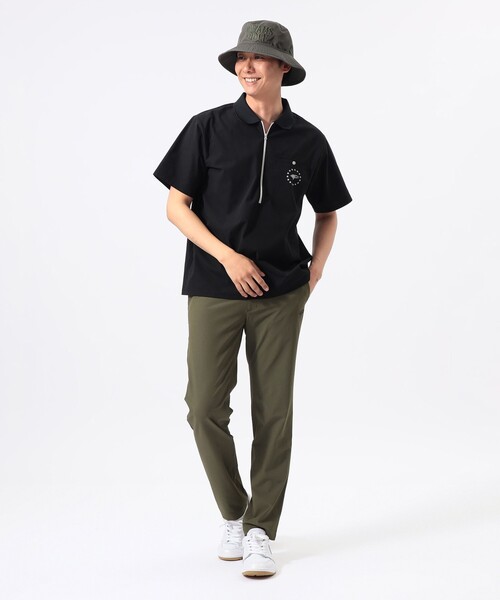 BEAMS GOLF(ビームスゴルフ)の「ORANGE LABEL / ロングハーフジップ シャツ(吸水速乾・UVカット)(ポロシャツ・メンズ・ブラック/ホワイト/チャコールグレー・M/S/L/XL)」の19枚目の写真