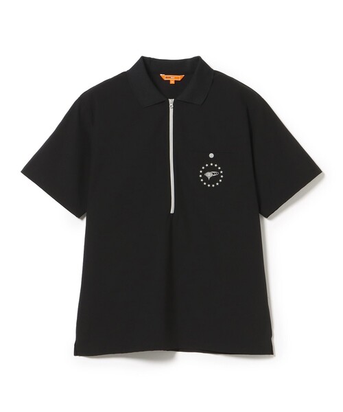 BEAMS GOLF(ビームスゴルフ)の「ORANGE LABEL / ロングハーフジップ シャツ(吸水速乾・UVカット)(ポロシャツ・メンズ・ブラック/ホワイト/チャコールグレー・M/S/L/XL)」の6枚目の写真