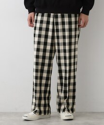 Dessin（デッサン）の「【洗える】チェック柄ドロストパンツ（その他パンツ）」
