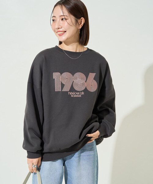 セール】限定展開 ぐるぐるナンバー ロゴ 刺繍 裏起毛 スウェット