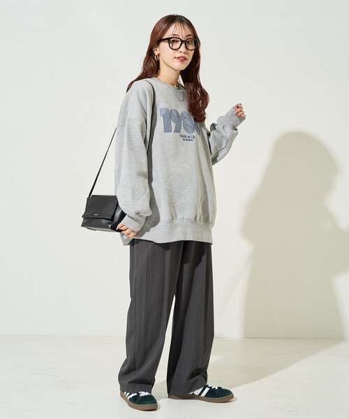 限定展開 ぐるぐるナンバー ロゴ 刺繍 裏起毛 スウェット（スウェット