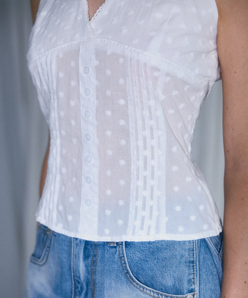 ROSEFRANTZ（ロゼフランツ）の「Flower Halter Blouse [White]（シャツ/ブラウス・レディース・ホワイト・SMALL/MEDIUM）」の3枚目の写真